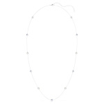 Chroma strandage Star, White, Rhodium plated